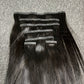 Small PU Seamless Clip in Extension #1B - Straight