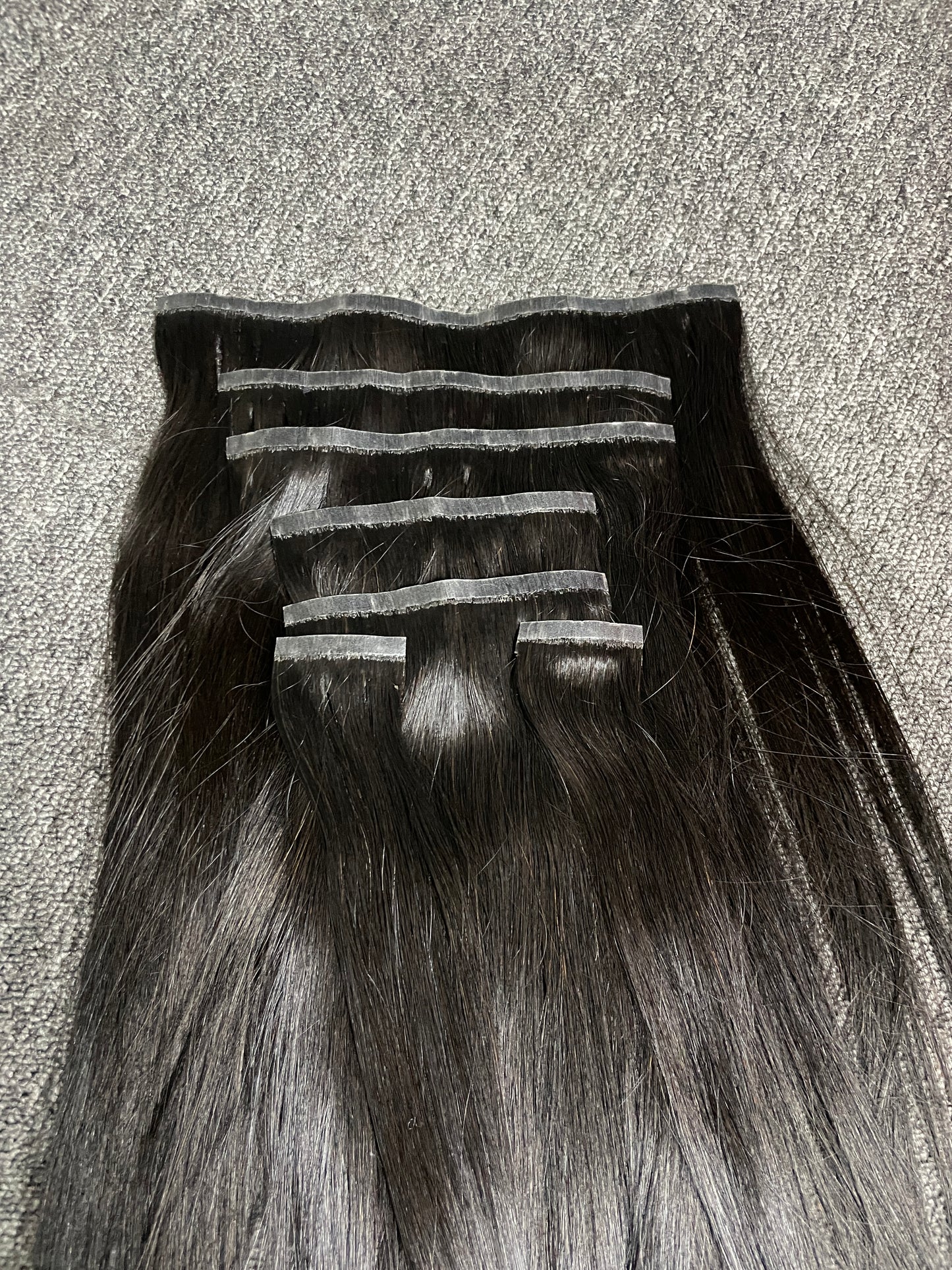 Small PU Seamless Clip in Extension #1B - Straight