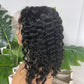 13*6 Frontal Transparent Lace Bob Wig Water Wave 180% - #1B