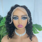 13*6 Frontal Transparent Lace Bob Wig Water Wave 180% - #1B