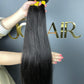 Top Burmese Virgin Hair Relaxed YAKI Straight bundles #1B