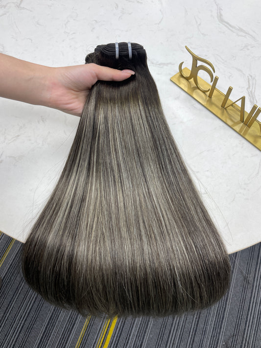 raw virgin balayage bundles #P2/613/2 straight