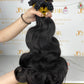 Indian Hair Flat-tip Extentions Body Wave #1B