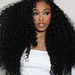 Wear and Go Glueless Wigs Pre Plucked Pre Cut #1B Burmese Curly 180%