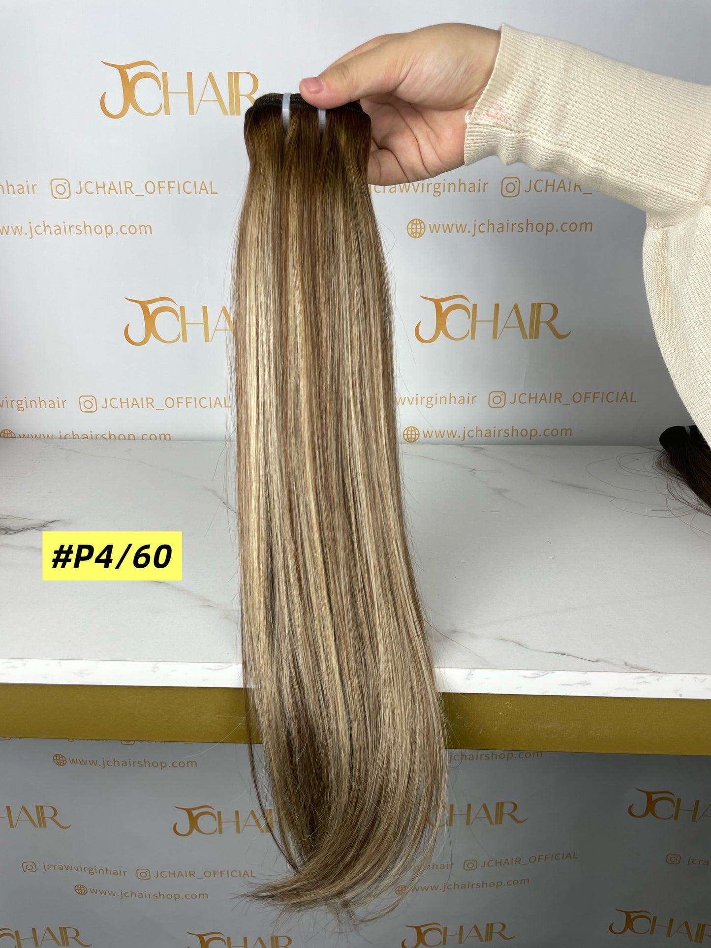 Raw Virgin Blended Highlighted Hair Bundles and Clip ins #Straight