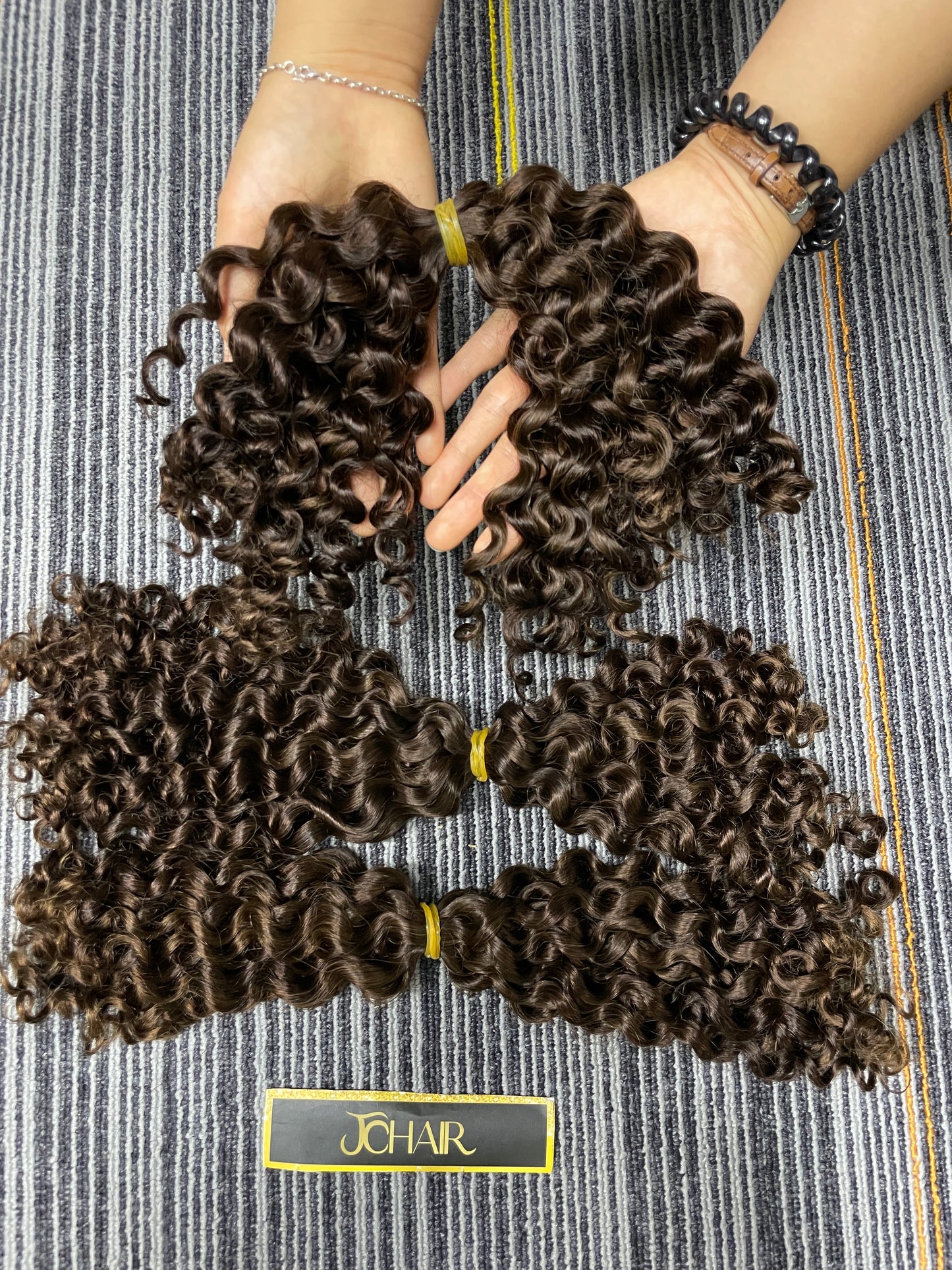Twist human bulk hair #2 IC