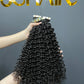 Italian Curly Tape in Hair Extention #1B