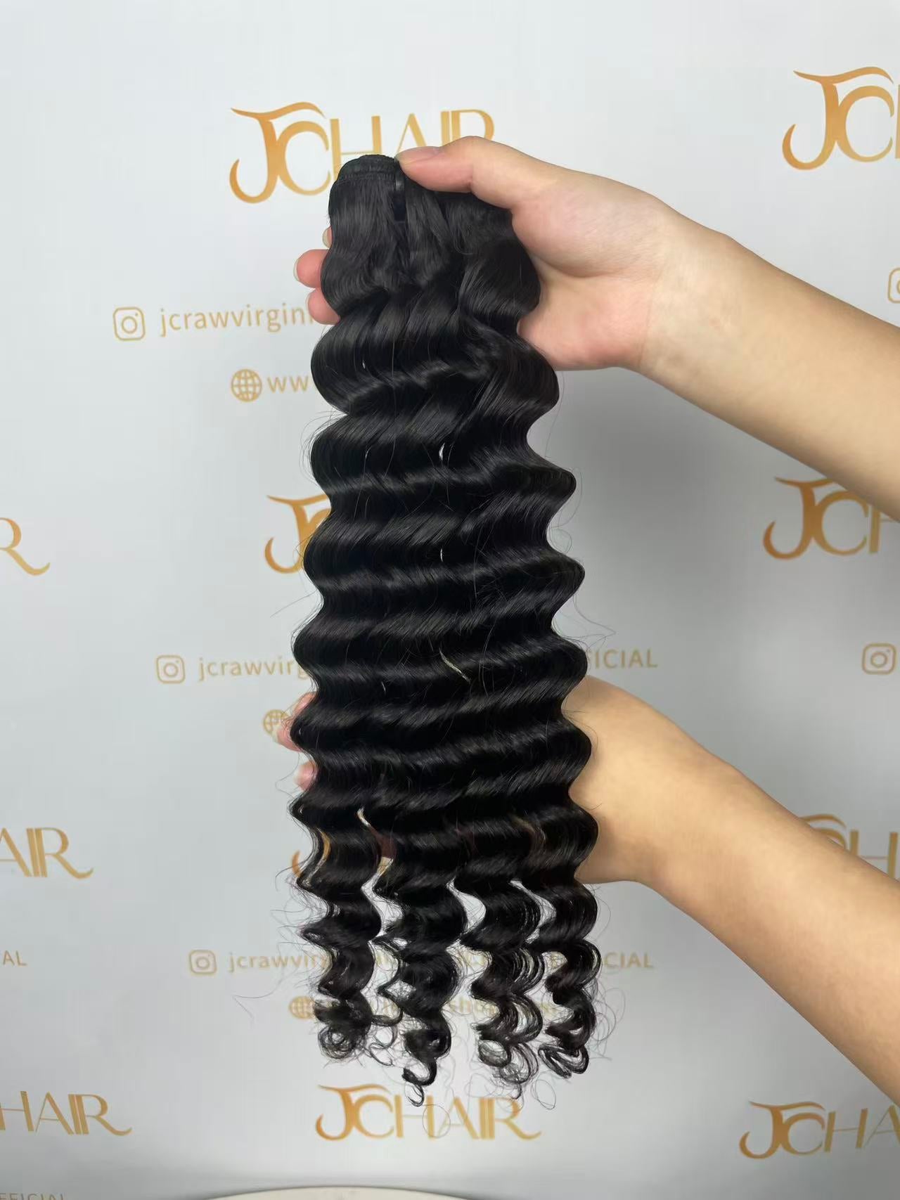 Raw Vietnamese Hair single drawn Bundle #1B - Loose Deep Wave(loose curly)