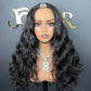 U-part Wig 180% 210%Density - indian wavy #1B