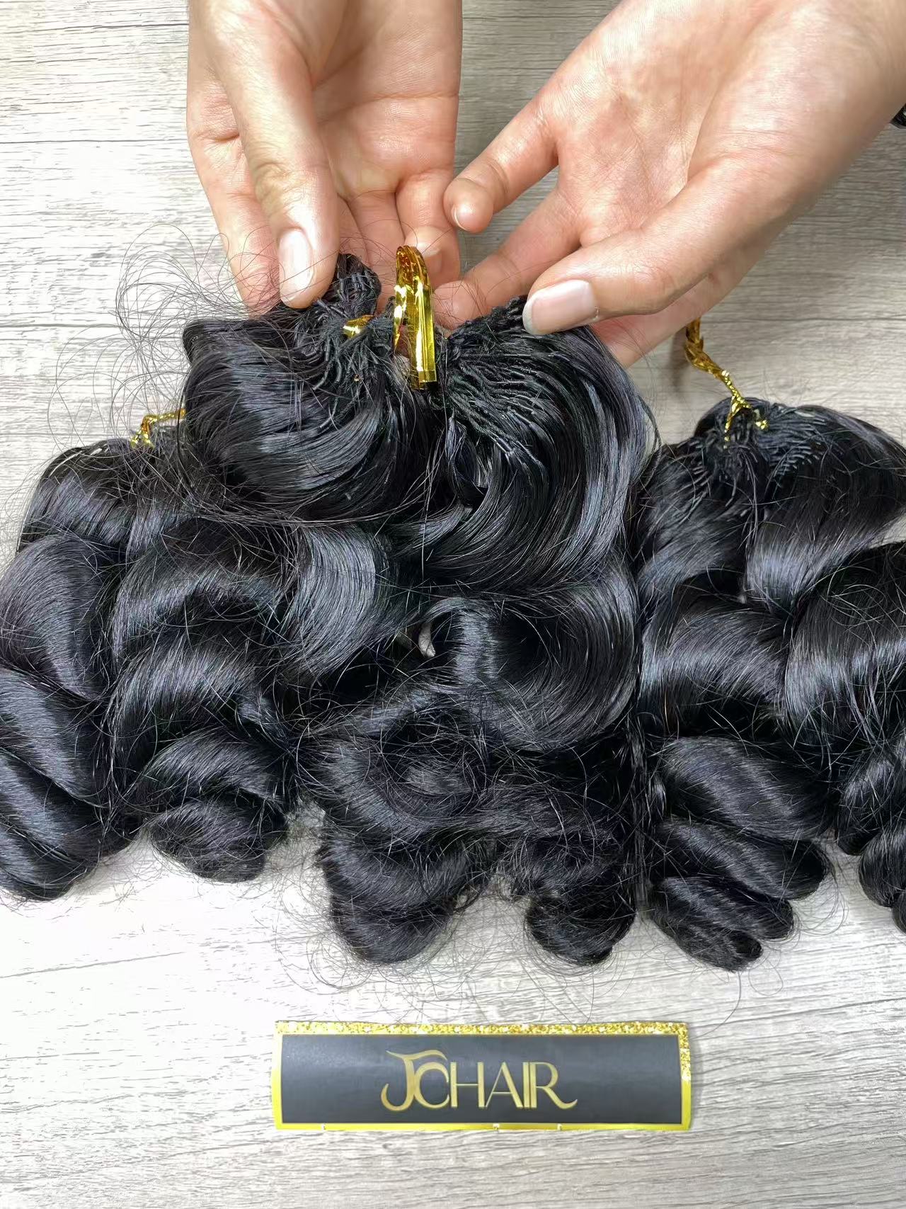 Crochet hair #1B loose wave