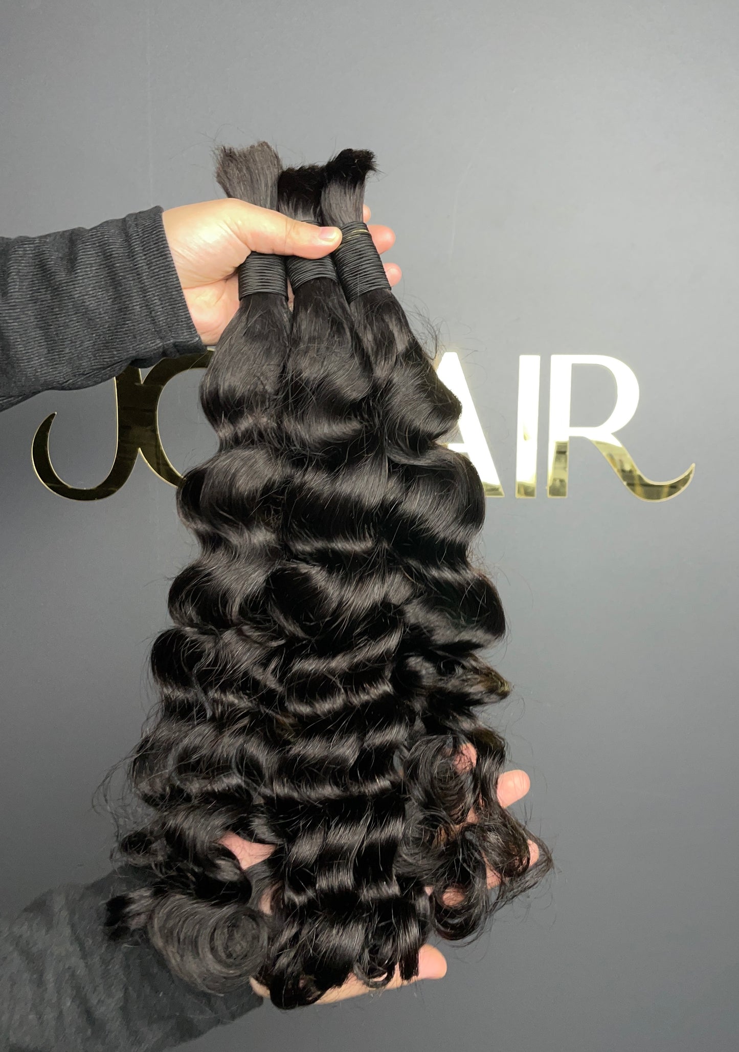 Bulk Hair Off the Track #1B - Loose Curly