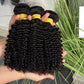 Top Burmese Virgin Hair Kinky Curly Bundle #1B