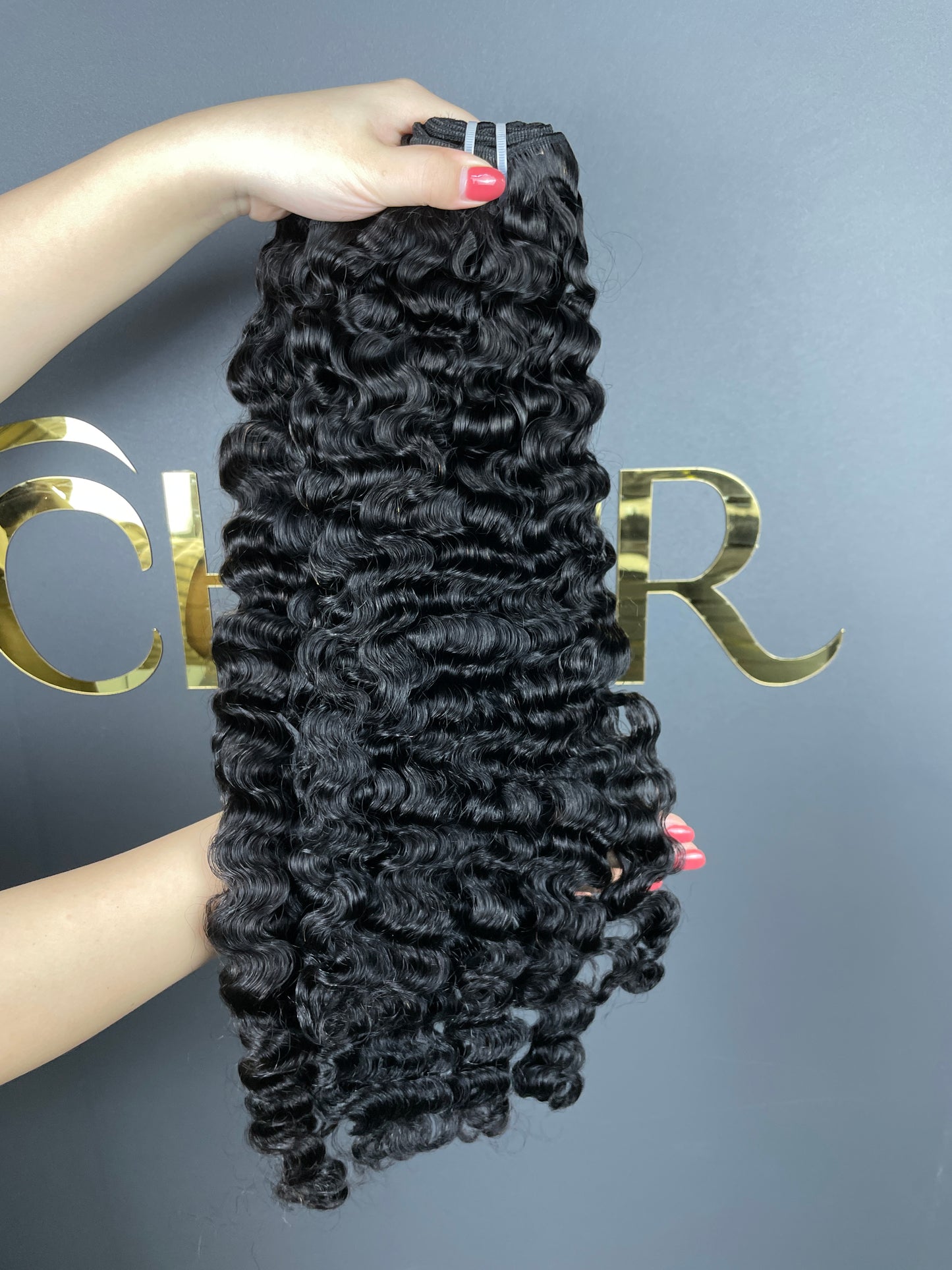 Top Burmese Virgin Hair Burmese Curly Bundle #1B