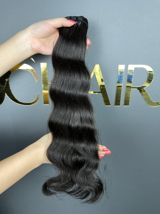 Raw indian hair #1B - Indian Wavy