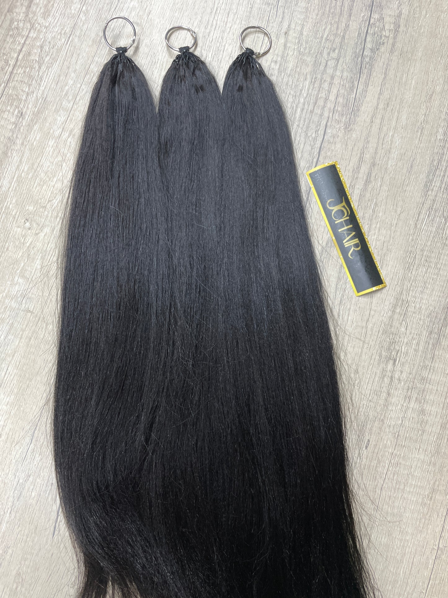 Crochet hair #1B Yaki Straight