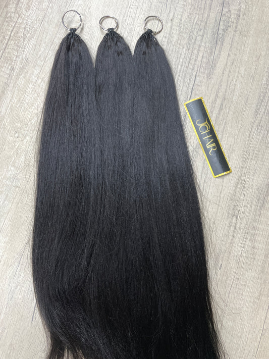 Crochet hair #1B Yaki Straight