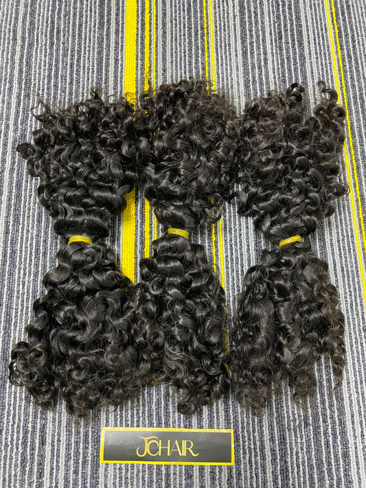 Twist human bulk hair #1B BC