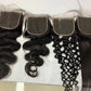 Top Virgin Kinky Straight HD / Transparent Lace Closure #1B