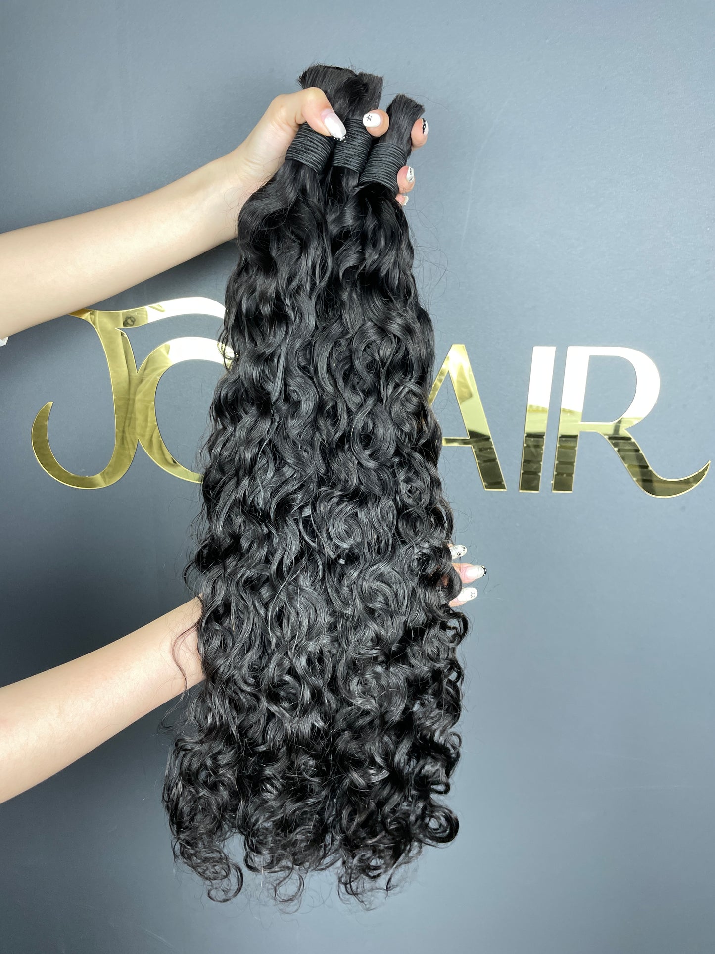 Bulk Hair Off the Track #1B - Natural Wave