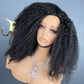 Half Wig #1B Afro Kinky Curly