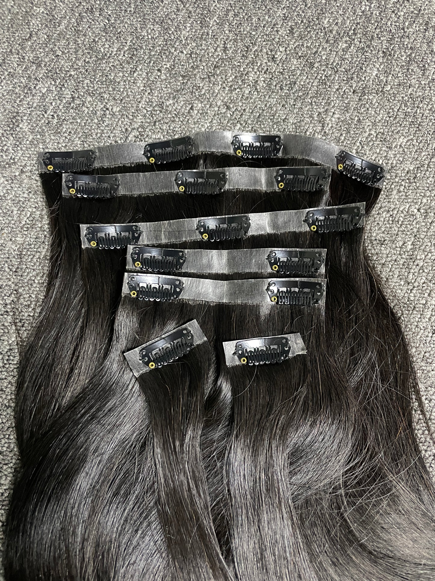 Small PU Seamless Clip in Extension #1B - Straight