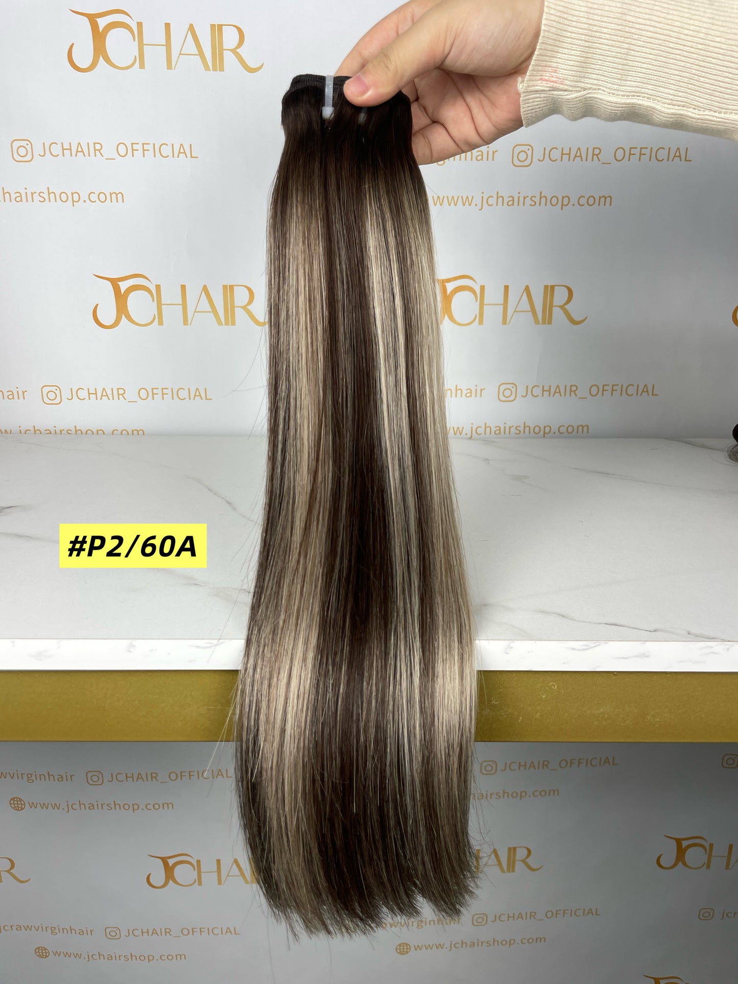 Raw Virgin Blended Highlighted Hair Bundles and Clip ins #Straight