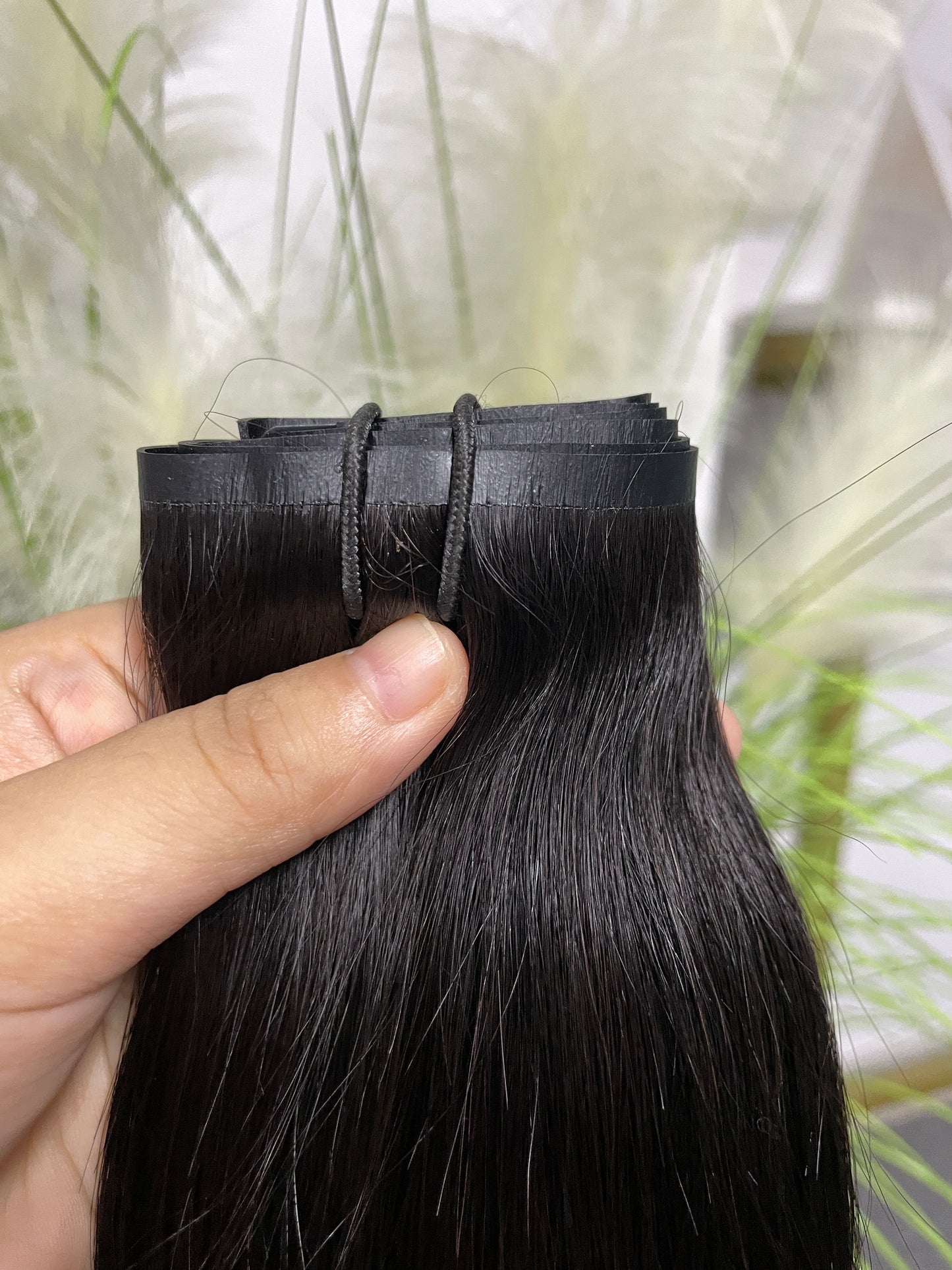Small PU Seamless Clip in Extension #1B - Straight