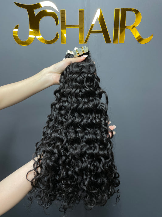 Water Wave Tape in Hair Extention #1B
