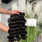 top raw cambodian hair bundle #1B loose deep wave