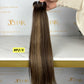 Raw Virgin Blended Highlighted Hair Bundles and Clip ins #Straight