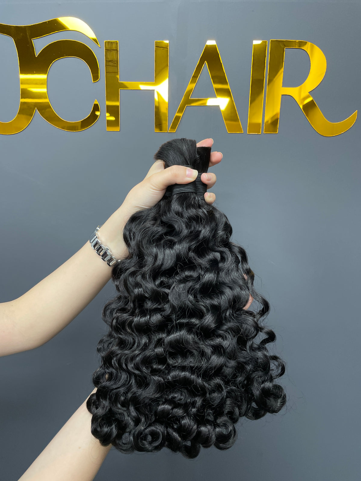 Bulk Hair Off the Track #1B - Indian Curly