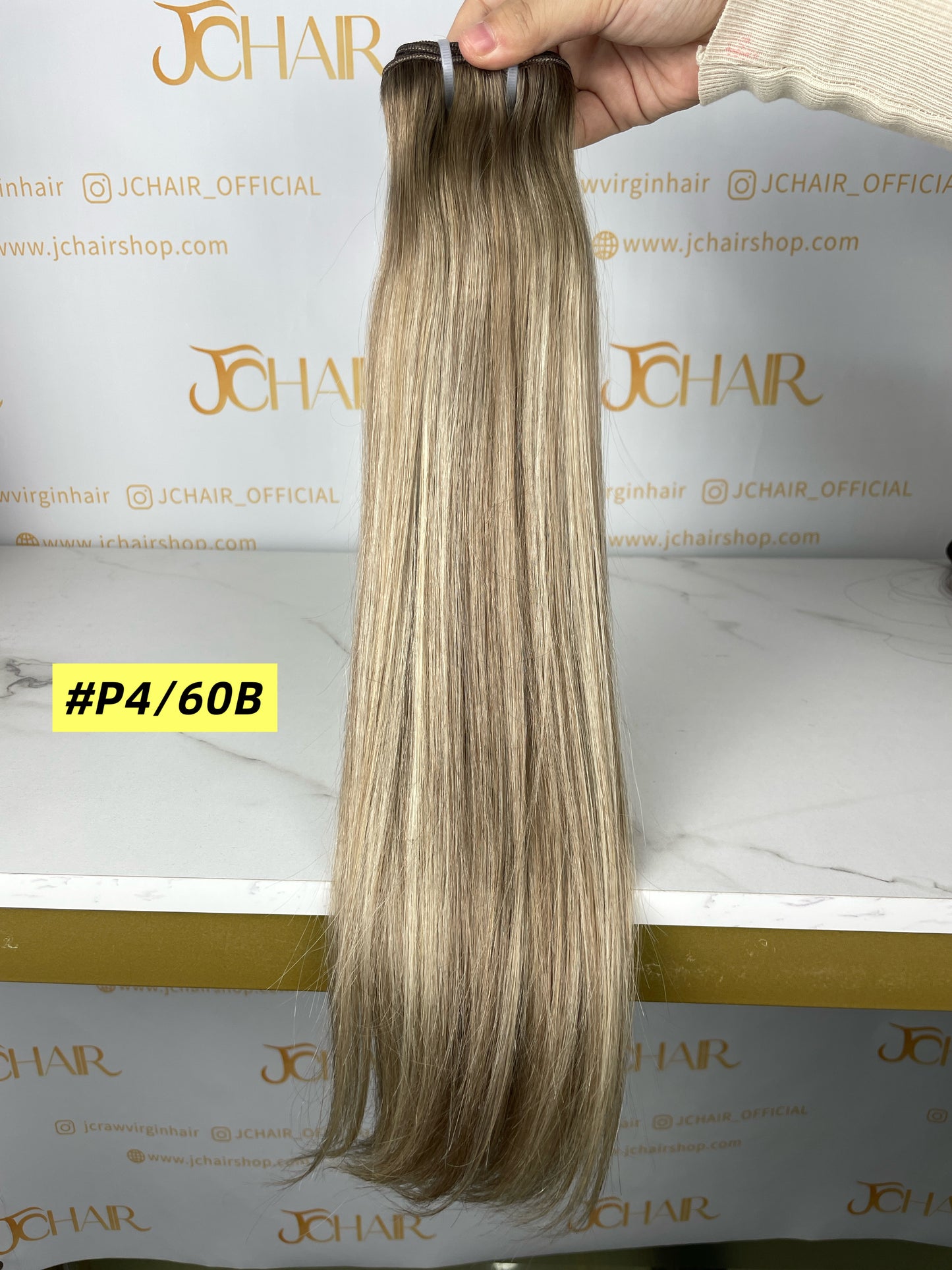 Raw Virgin Blended Highlighted Hair Bundles and Clip ins #Straight