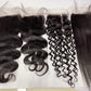 Top Virgin Straight HD / Transparent Lace Closure #1B