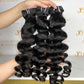 top raw cambodian hair bundle  #1B loose curly