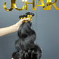 Indian Hair Flat-tip Extentions Body Wave #1B