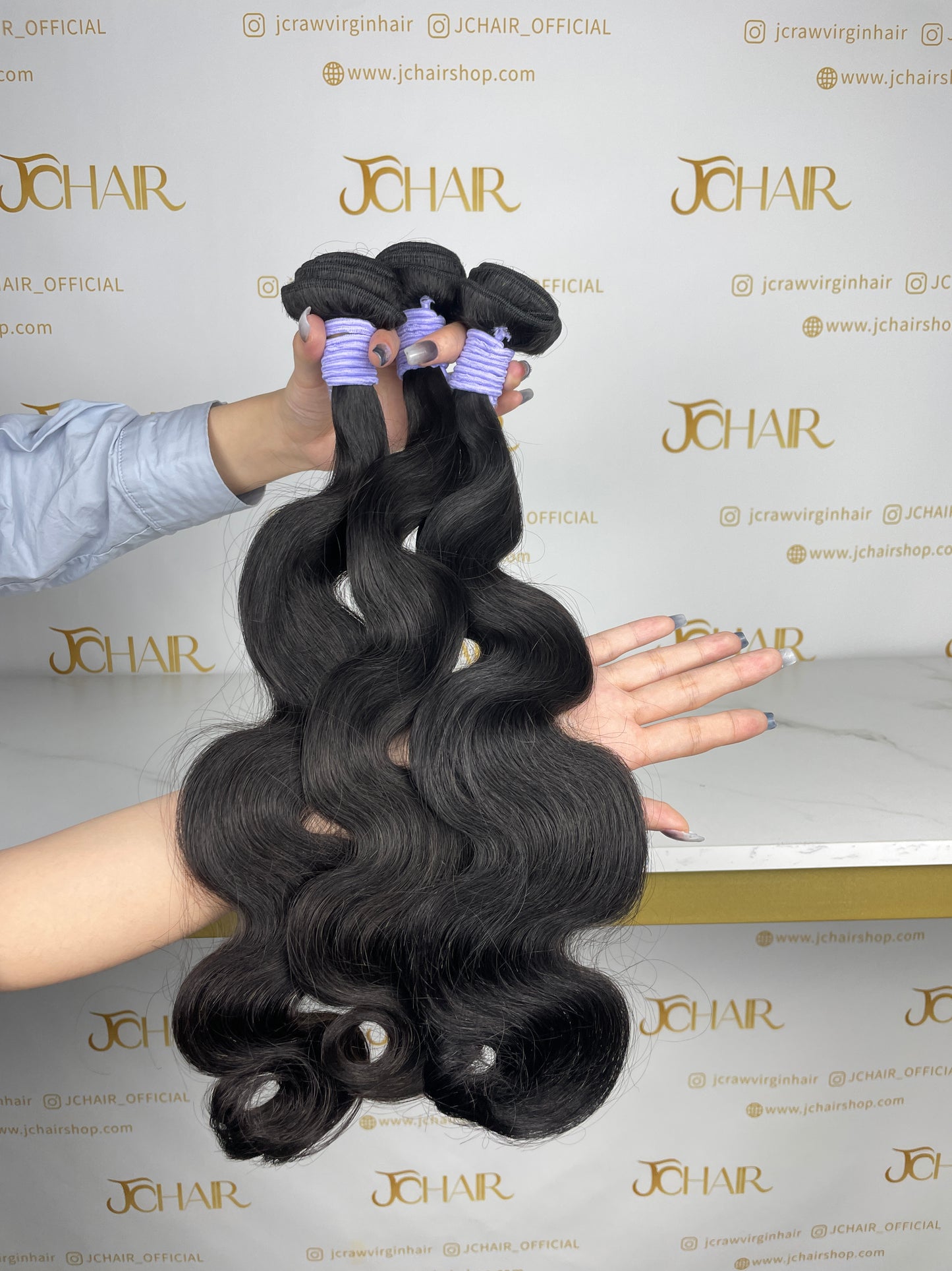 top raw cambodian hair bundle  #1B body wave