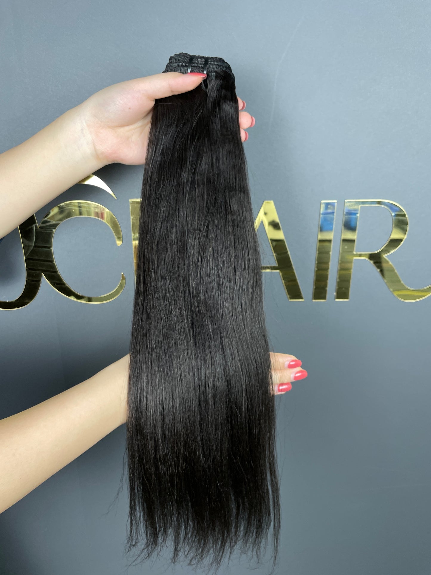 Raw indian hair #1B - Yaki straight