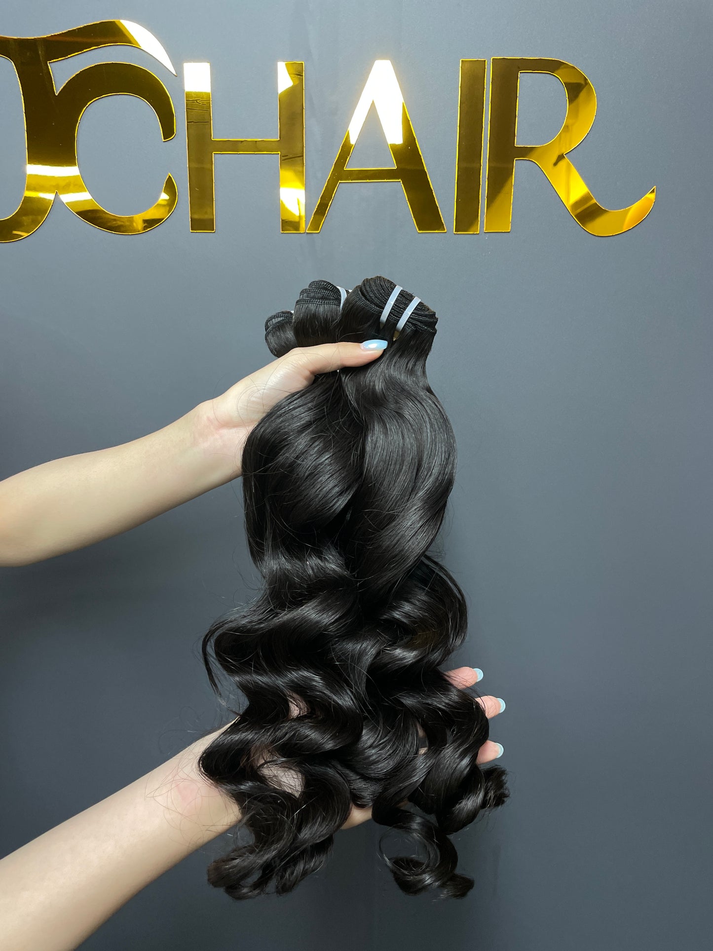 Raw Vietnamese Hair Double Drawn Bundle #1B -loose wave