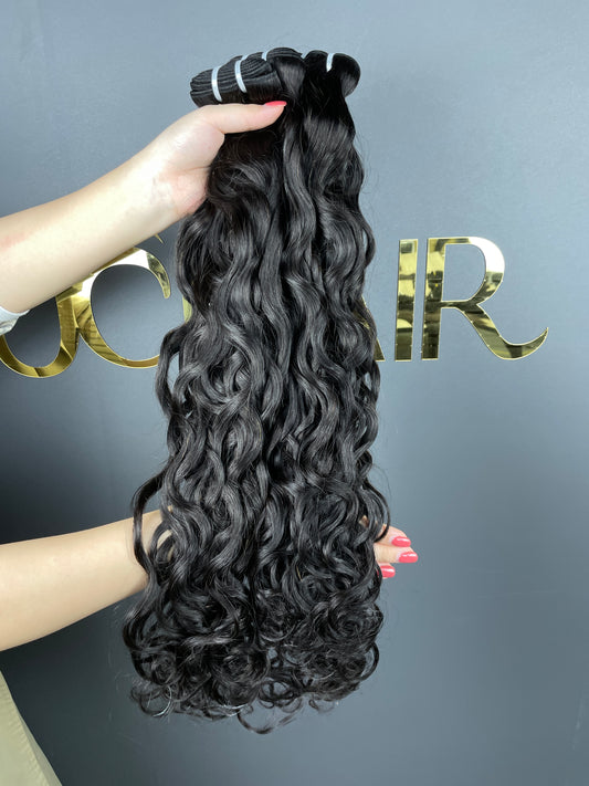 Top Burmese Virgin Hair Natural Wave Bundle #1B