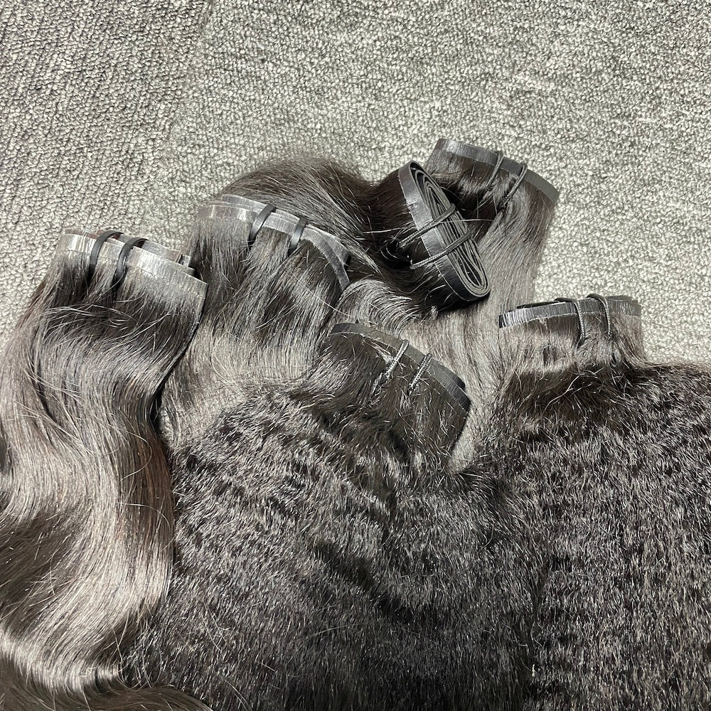 Small PU Seamless Clip in Extension #1B - Straight