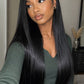 Wear and Go Glueless Wigs Pre Plucked Pre Cut #1B Straight 180%