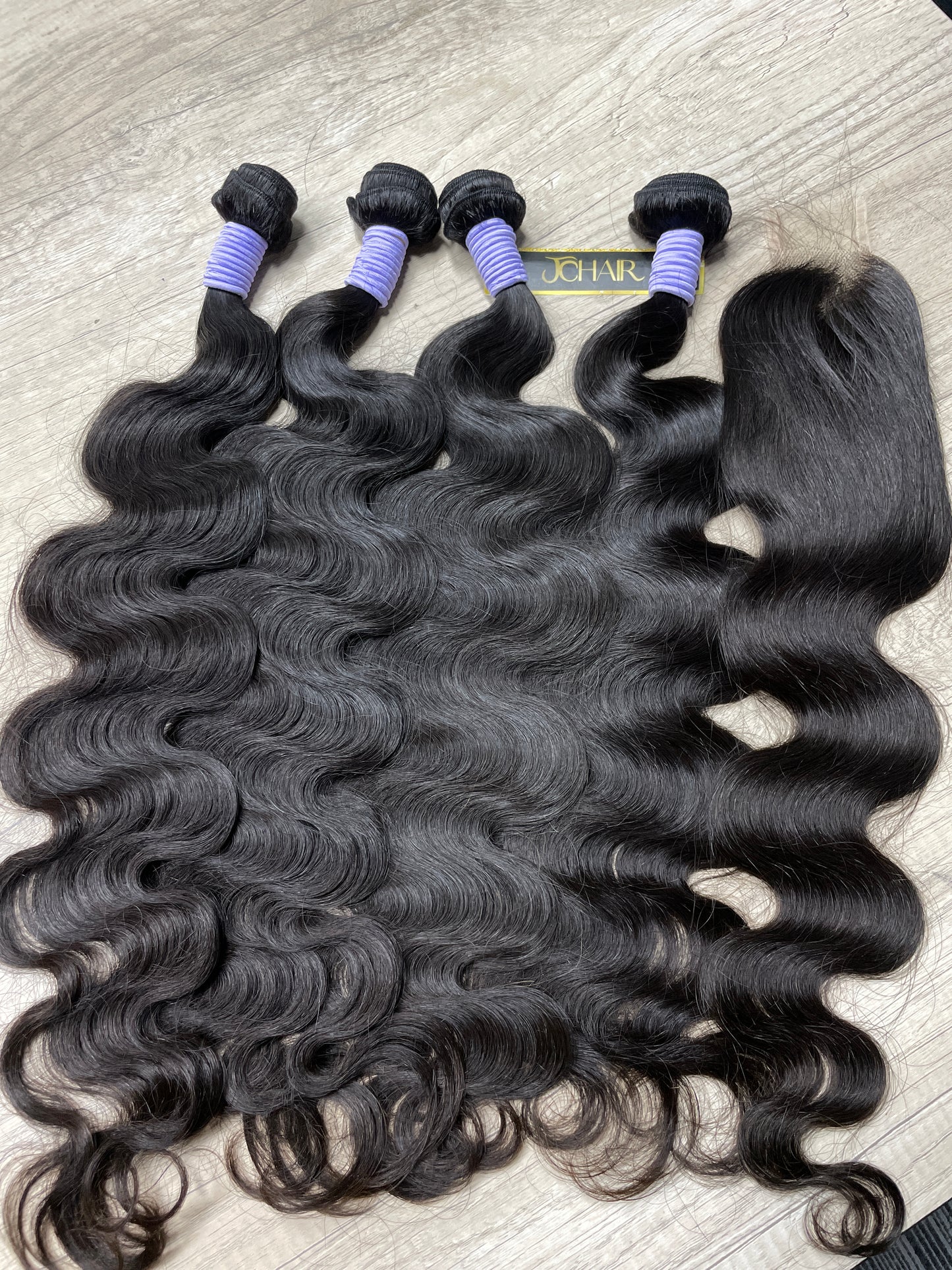 top raw cambodian hair bundle  #1B body wave