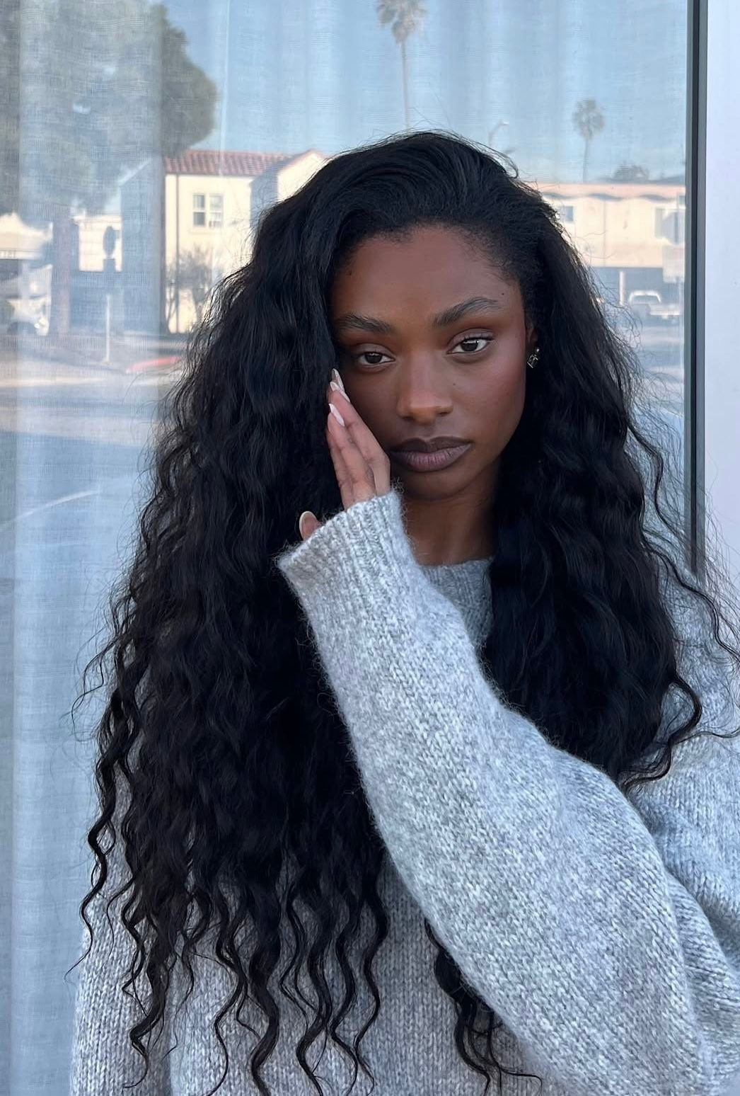 Wear and Go Glueless Wigs Pre Plucked Pre Cut #1B Indian wave 180%