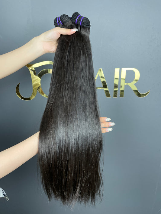Top Burmese Virgin Hair Straight Hair Bundle #1B