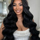 Wear and Go Glueless Wigs Pre Plucked Pre Cut #1B Body wave 180%