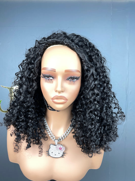 Half Wig #1B Pixie Curly