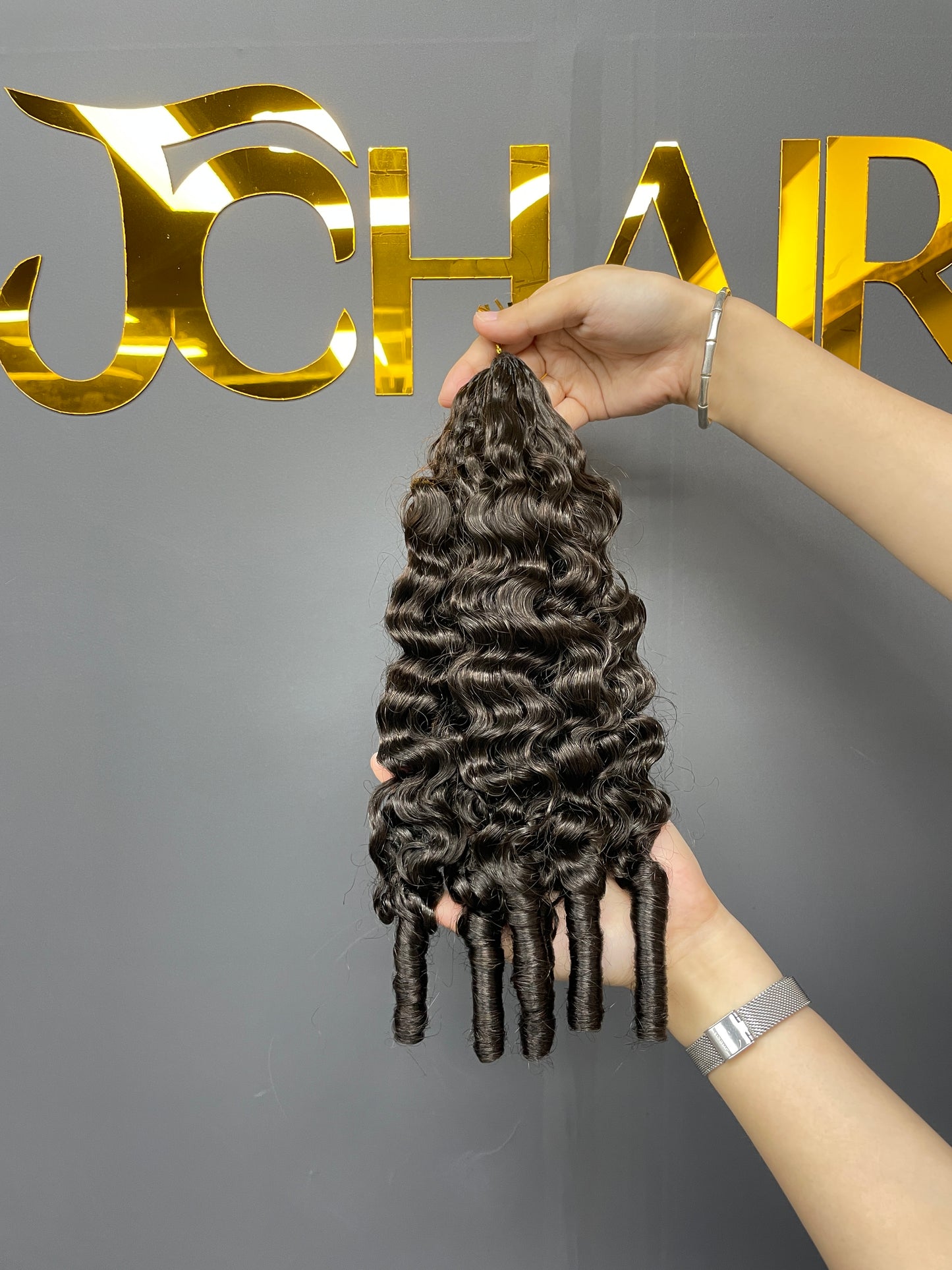 Miracle Knots Crochet Hair #4A spanish spiral curly
