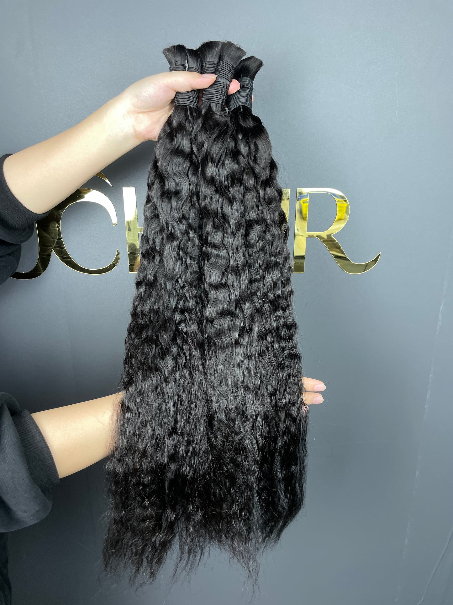 Bulk Hair Off the Track #1B - French Wave