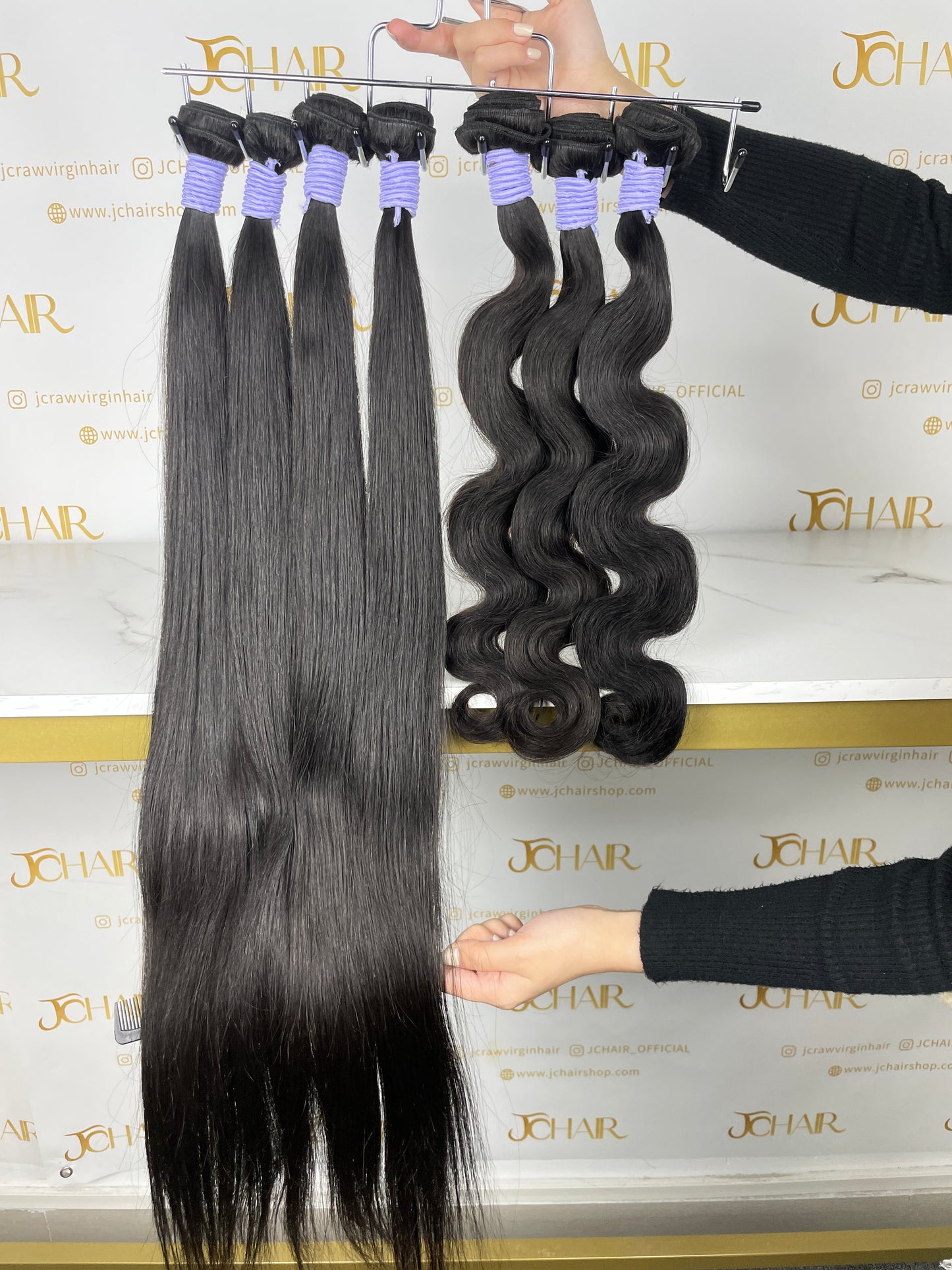 top raw cambodian hair bundle  #1B straight