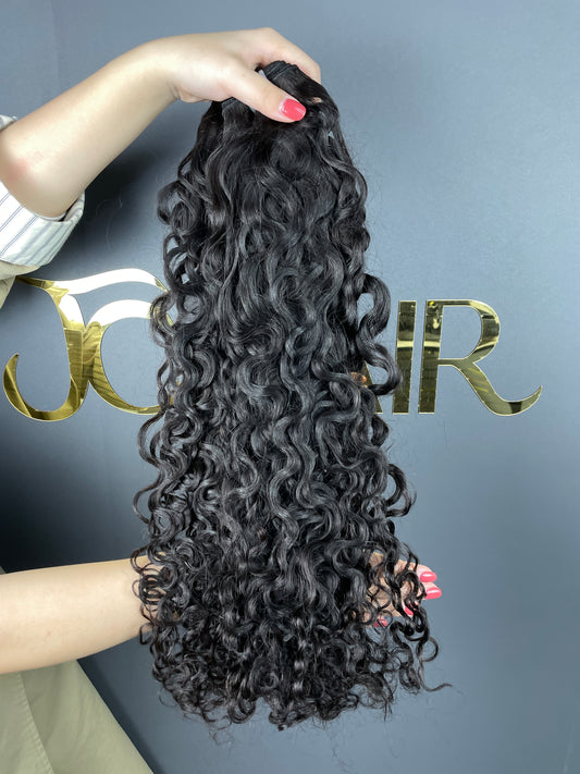 Top Burmese Virgin Hair Water Wave Bundle #1B